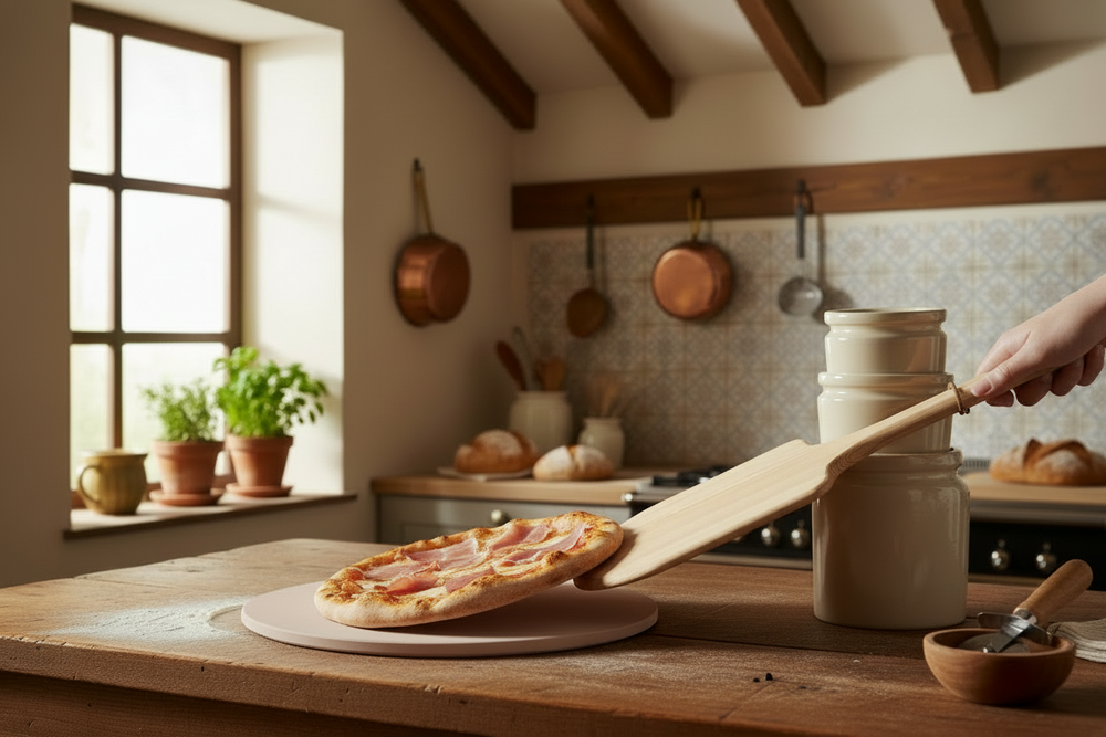Cookinglife Pizza Bakset Ø 33 cm - Pizza baksten og Pizzaskovl