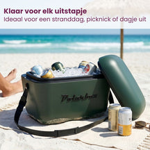 Polarbox Køleboks med Skulderrem - Green Forest-Black - 20 Liter