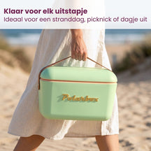 Polarbox Køleboks med Skulderrem - Olive Green-Gold - 12 Liter