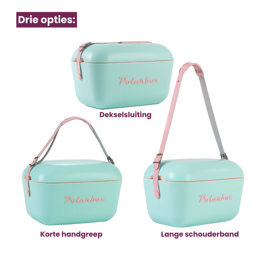 Polarbox Koelbox med Skulderrem - Pastelgrøn - 12 liter