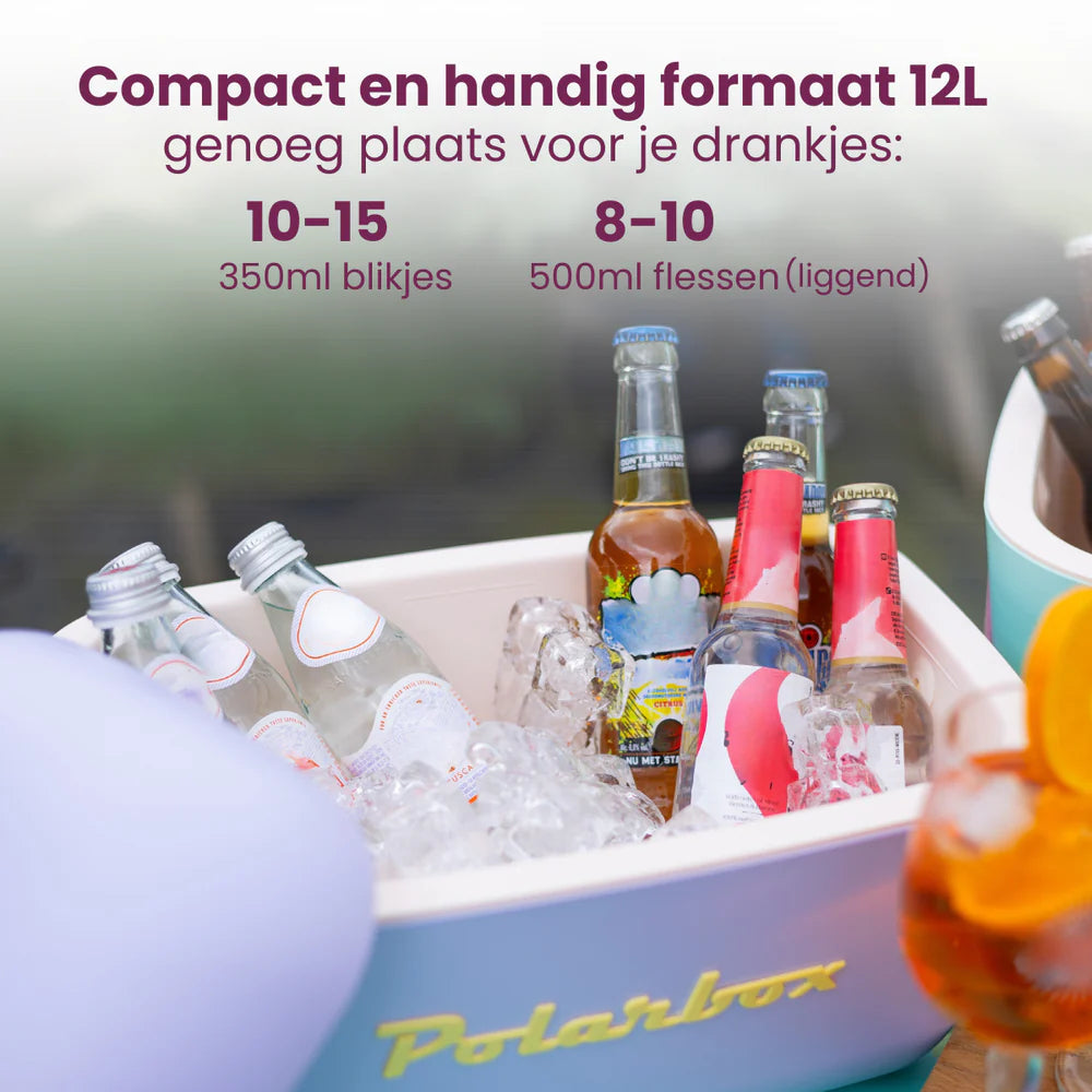 Polarbox Køleboks med Skulderrem - Lilla-Sorbet - 12 Liter