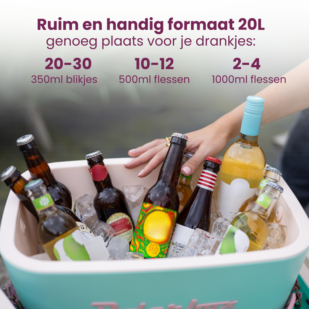 Polarbox Køleboks med Skulderrem - Green Forest-Black - 20 Liter