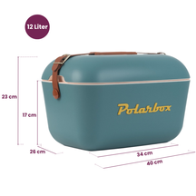 Polarbox Køleboks med Skulderrem - Green Forest-Black - 12 Liter