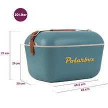 Polarbox Køleboks med Skulderrem - Green Forest-Black - 20 Liter