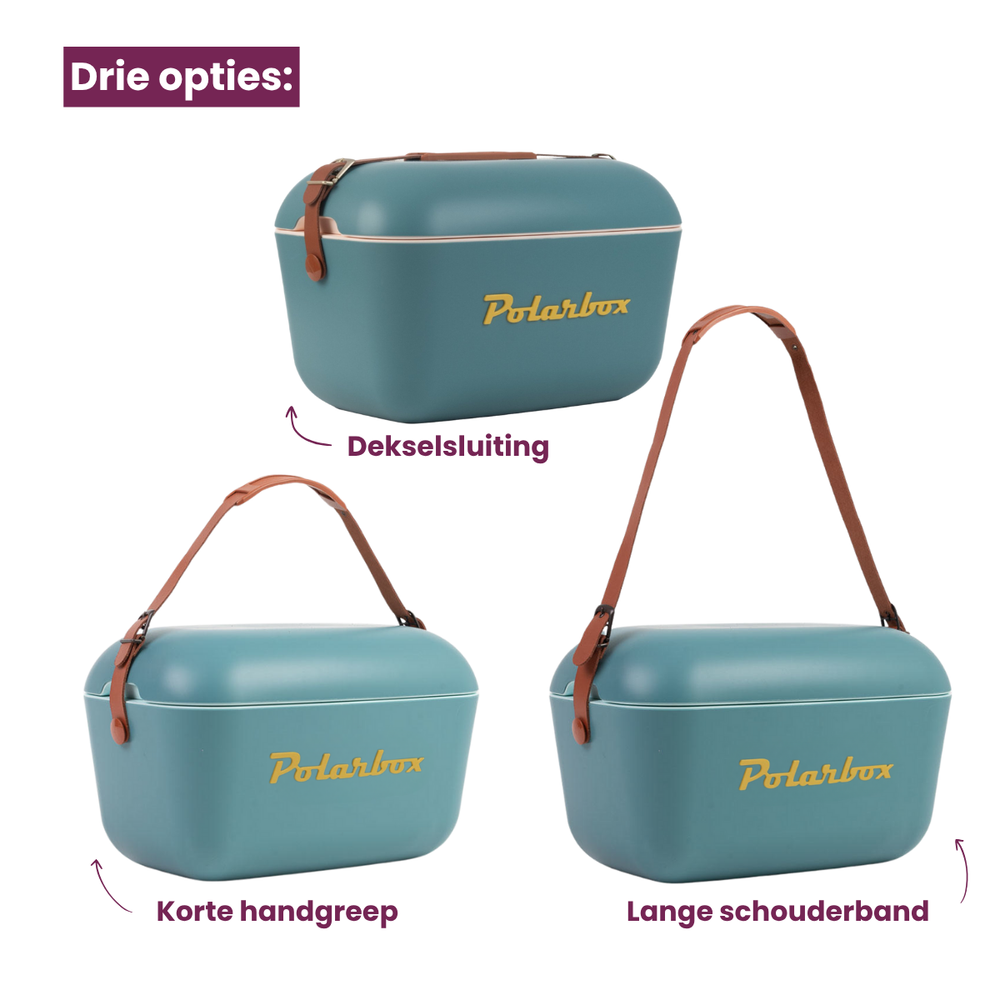 Polarbox Køleboks med Skulderrem - Marine-Mustard - 12 Liter