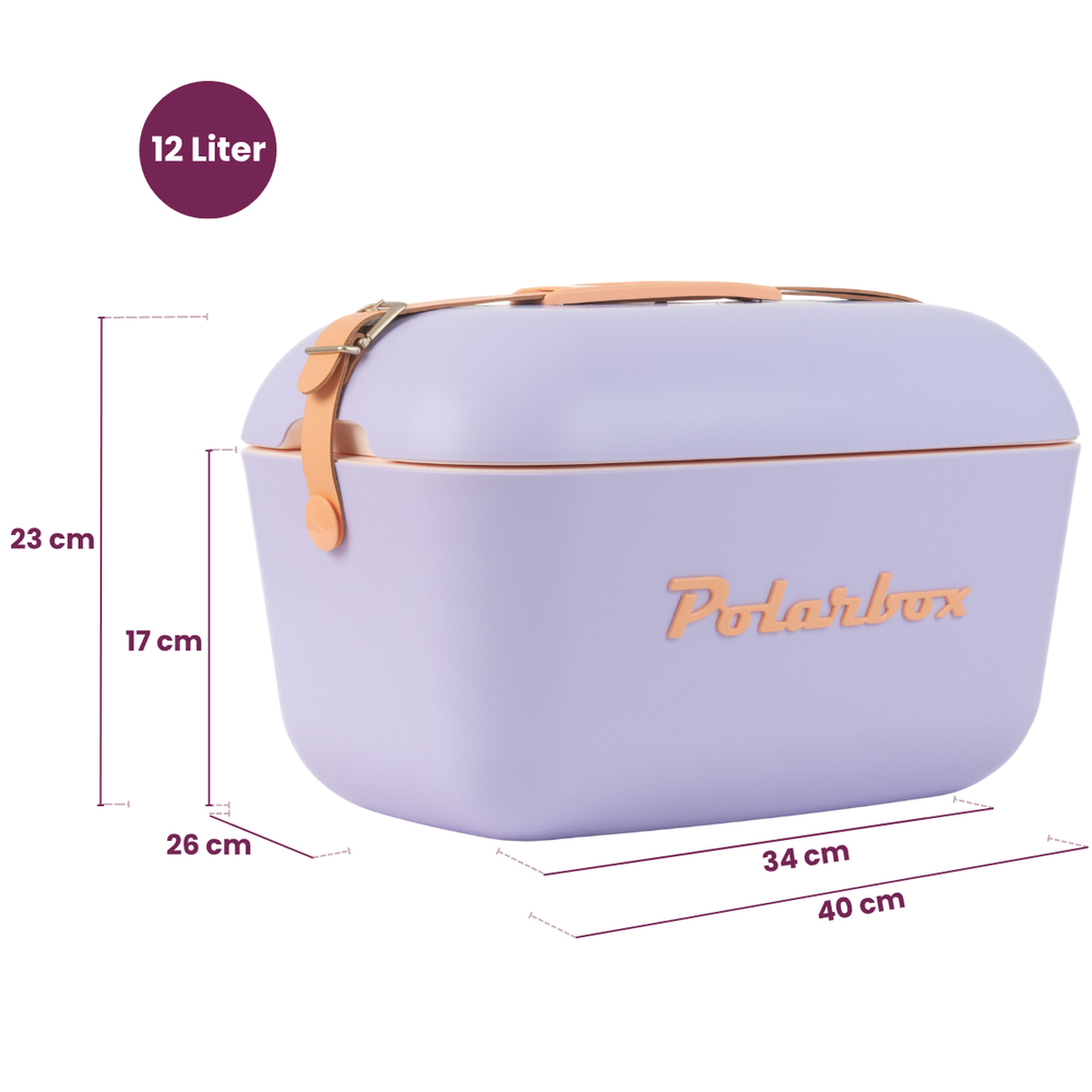 Polarbox Køleboks med Skulderrem - Lilla-Sorbet - 12 Liter