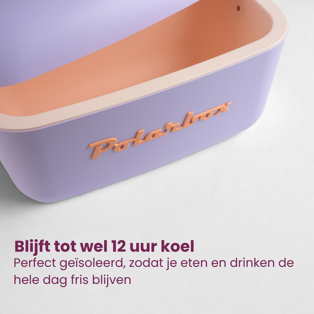 Polarbox Køleboks med Skulderrem - Lilla-Sorbet - 12 Liter
