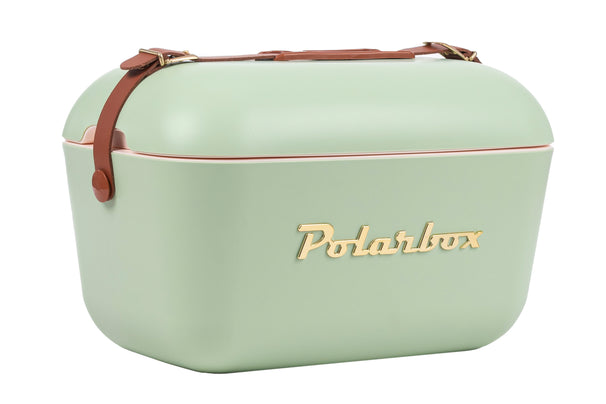 Polarbox Køleboks med Skulderrem - Olive Green-Gold - 12 Liter