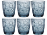 Bormioli Rocco Waterglazen Diamond - Blå - 300 ml - 6 stk.