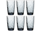 Bormioli Rocco Longdrinkglazen Diamond - Blå - 470 ml - 6 styk