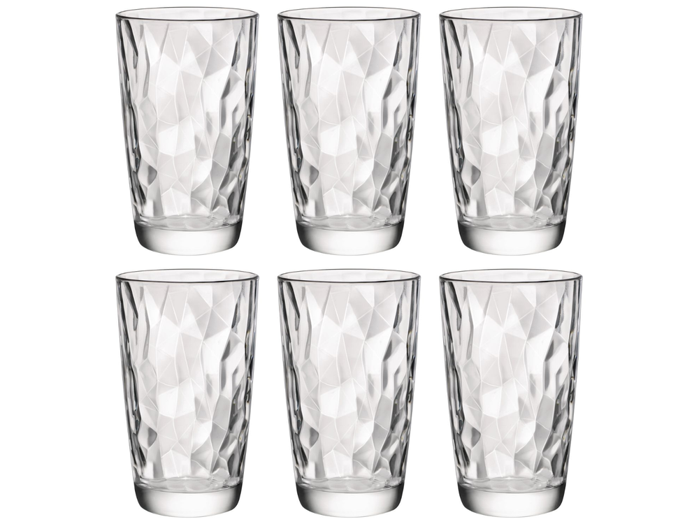 Bormioli Rocco Longdrinkglazen Diamond - Transparent - 470 ml - 6 stk.