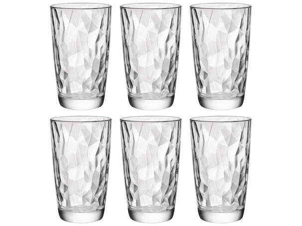 Bormioli Rocco Longdrinkglazen Diamond - Transparent - 470 ml - 6 stk.
