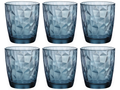 Bormioli Rocco Waterglazen Diamond - Blå - 390 ml - 6 stk.