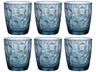 Bormioli Rocco Waterglazen Diamond - Blå - 390 ml - 6 stk.