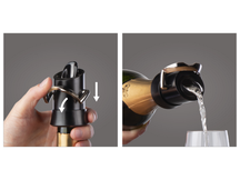 Vacu Vin Champagne Stopper og Hældekande - Sort