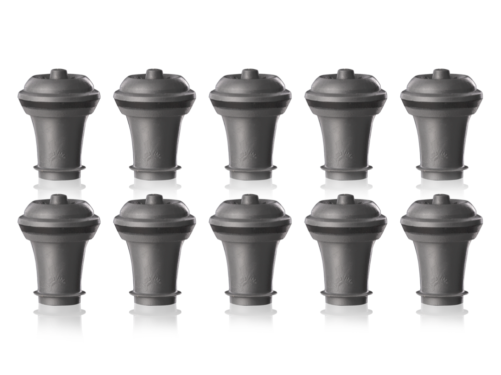 Vacu Vin Wijnstopper Vacuum Wine Stopper - Grå - 10 stk.