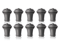 Vacu Vin Wijnstopper Vacuum Wine Stopper - Grå - 10 stk.