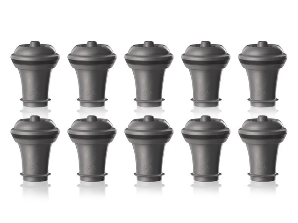 Vacu Vin Wijnstopper Vacuum Wine Stopper - Grå - 10 stk.