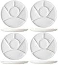 Cosy & Trendy BBQ Borden / Gourmetborden / Fondueborden 6 vakken ø 23.5 cm - 4 Stuks