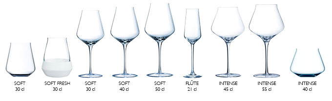 Chef & Sommelier Røde Vinglas Reveal Up - 550 ml - 6 stk.