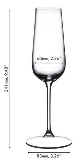 Riedel Champagneglas - Flutes - Grape@Riedel - 250 ml - 2 Styk