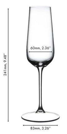Riedel Champagneglas - Flutes - Grape@Riedel - 250 ml - 2 Styk