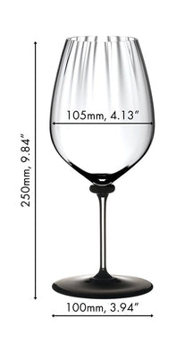 Riedel Rødvinsglas Fatto A Mano Performance - Cabernet Sauvignon - Sort Fod - 834 ml