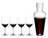 Riedel Vinglas sæt - Røde vinglas - Veritas - Cabernet / Merlot + Wine Friendly Karaffel