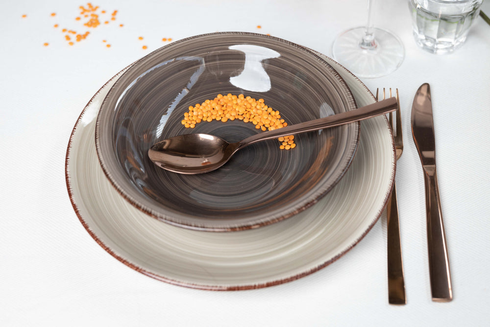 Cookinglife Dinerborden Delice Grå ø 26,5 cm - 6 styk
