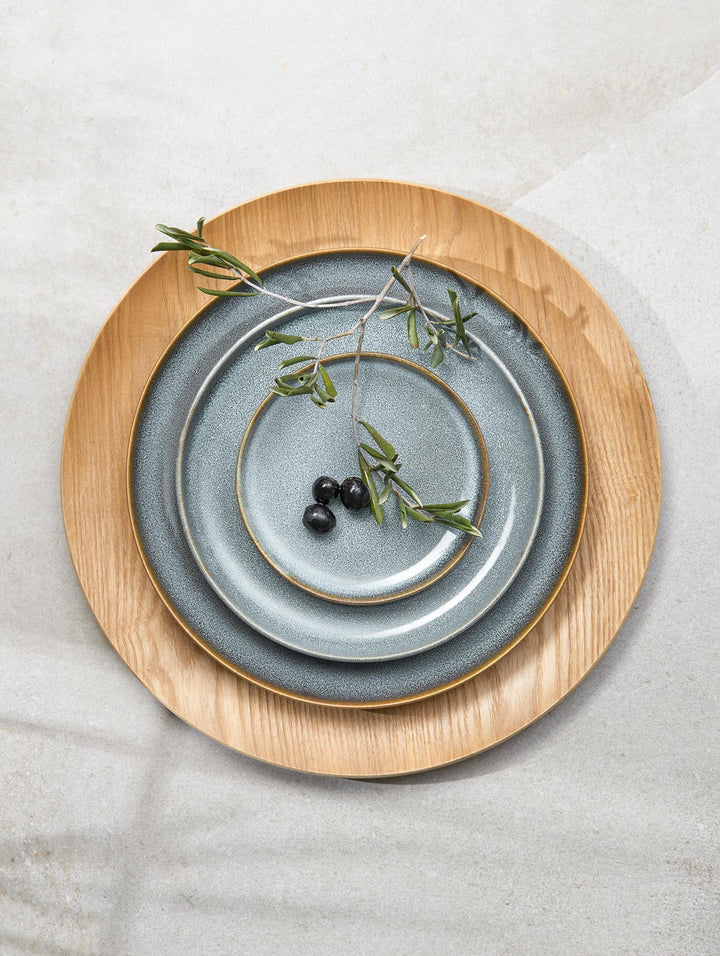 ASA Selection Serviesset Saisons - Denim 18 delig / 6 personer - 6 dinerborden, 6 ontbijtborden en 6 kommen