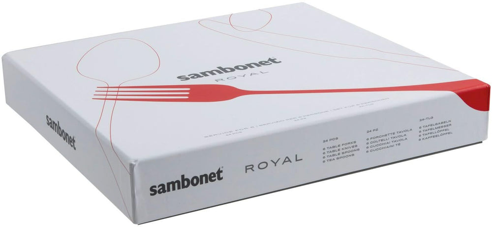 Sambonet Bestekset Royal - RVS - 24 delig / 6 personer