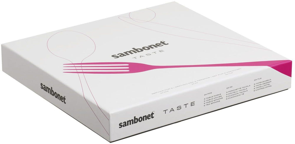 Sambonet Bestik Sæt Taste - Guld - 24 dele / 6 personer