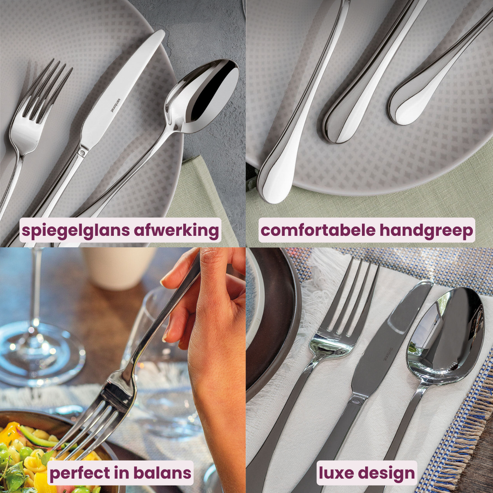 Sambonet Bestekset Bloom - RVS - Monoblock - 36 delig / 6 personer