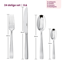 Sambonet Bestekset Flat - RVS - 24 delig / 6 personer