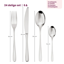 Sambonet Bestik Sæt Taste - Kobber - 24 dele / 6 personer