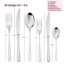 Sambonet Bestekset Taste - Koper - 36 delig / 6 personer