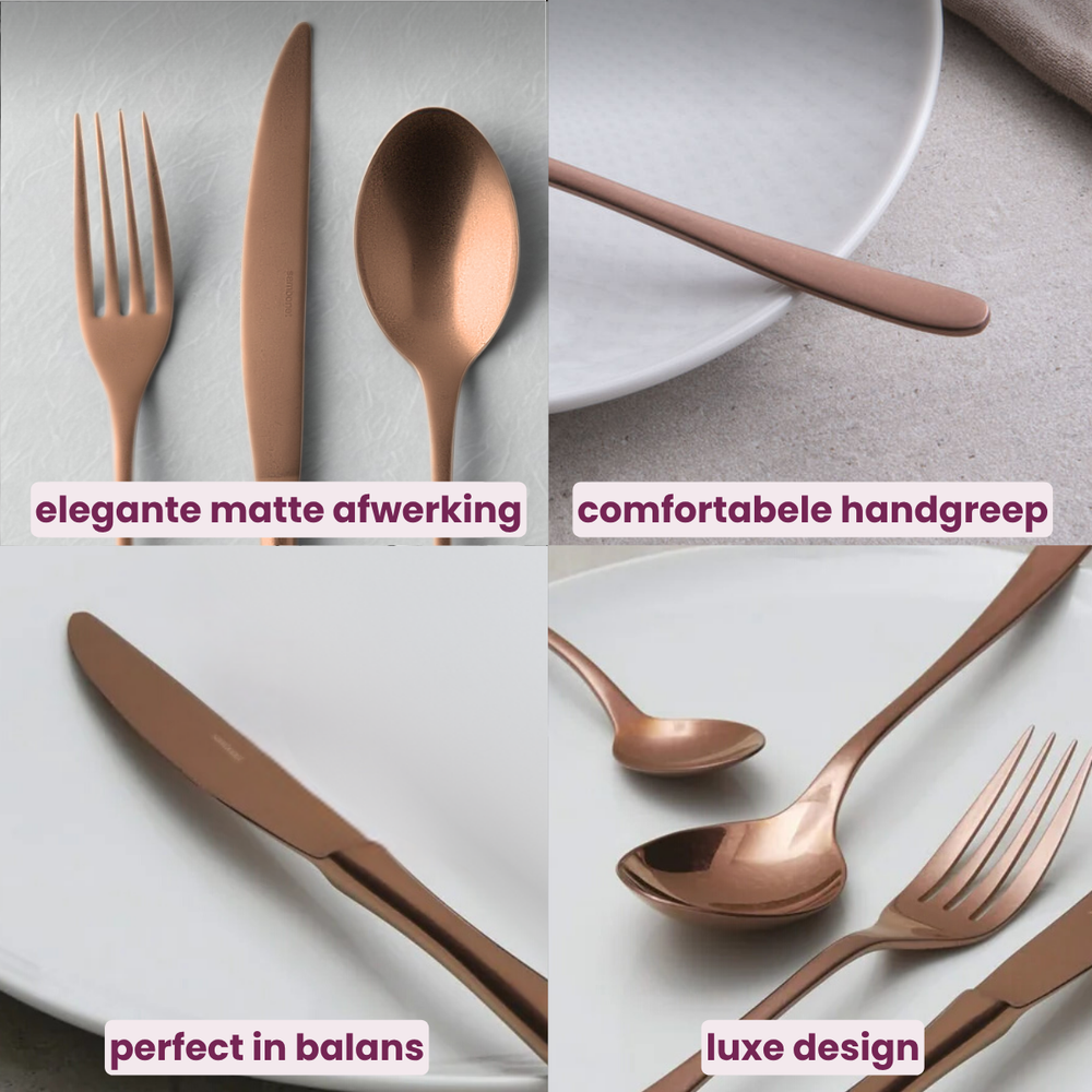 Sambonet Bestekset Taste - Vintage Koper - 36 delig / 6 personer