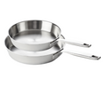 Beka Koekenpannenset Maestro RVS 2-Delig ø 24 & 28 cm - egnet til alle varmekilder - uden non-stick belægning