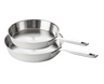 Beka Koekenpannenset Maestro RVS 2-Delig ø 24 & 28 cm - egnet til alle varmekilder - uden non-stick belægning