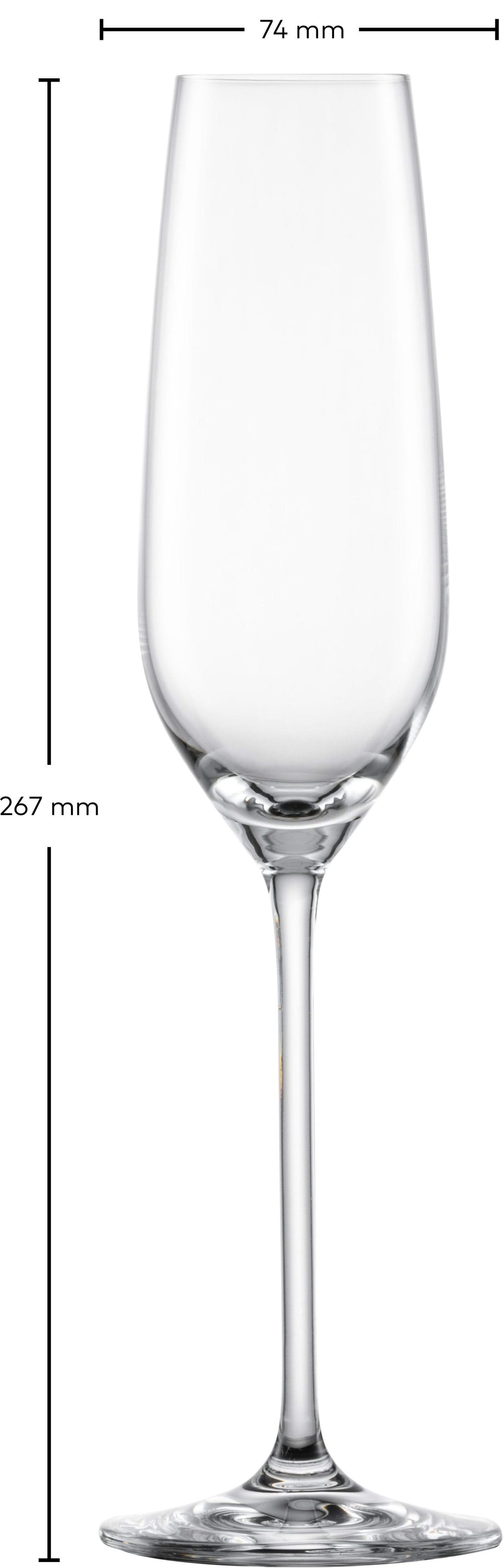Schott Zwiesel Champagneglas - Flutes - Fortissimo - 240 ml - 4 stk.
