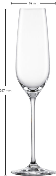 Schott Zwiesel Champagneglas - Flutes - Fortissimo - 240 ml - 4 stk.