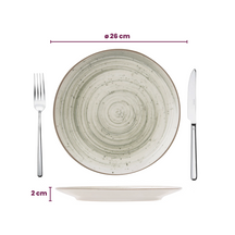 Cosy & Trendy Serviesset Sintra Ivy Green 16-delig / 4 personer - 4 dinerborden, 4 ontbijtborden, 4 diepe borden og 4 skåle