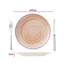 Cosy & Trendy Serviesset Sintra Terracotta 16-delig / 4 personer - 4 dinerborden, 4 ontbijtborden, 4 diepe borden og 4 skåle