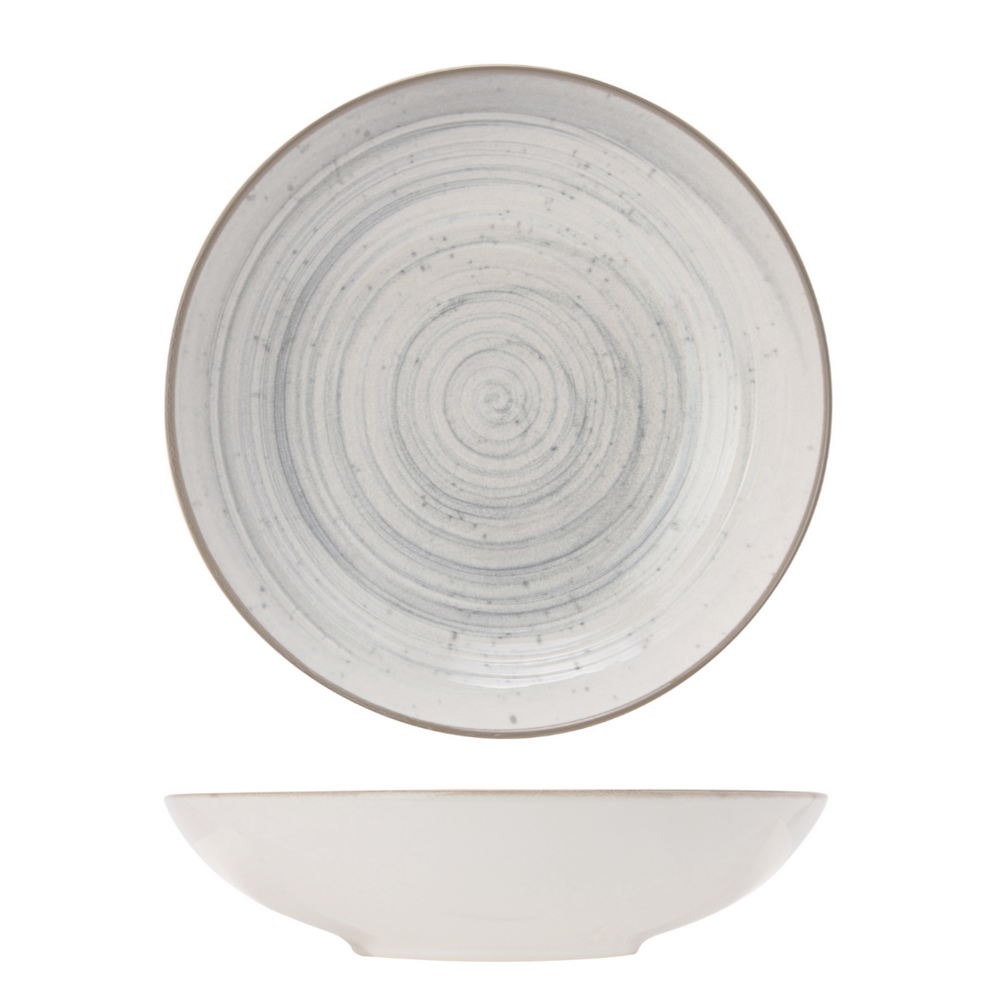 Cosy & Trendy Dybe Tallerkener / Pastatallerkener Sintra Dusty Blue ø 21 cm - 4 Styk