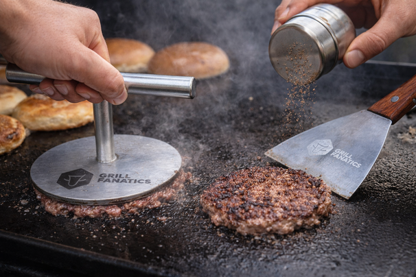 Cookinglife Grill Smashburger Press / Hamburgerpres - Premium - RVS - ø 12 cm