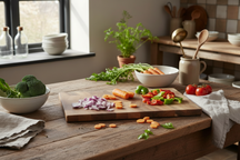 Cookinglife Skærebræt Træ Akacietræ Pure Wood 36 x 23 cm - Træ Skære- og Forberedelsesbræt