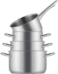 Sola Pannenset Blizz 4-Delig RVS - Kookpan ø 16, 18, 20 cm & Steelpan ø 16 cm - egnet til alle varmekilder