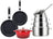 Sola Pannenset Pearl 7-Delt RVS - Downdraft egnet - Kogepande ø 16, 18, 20 cm & Kasserolle ø 16 cm + Stegepande ø 24, 28 cm + Gryde ø 24 cm