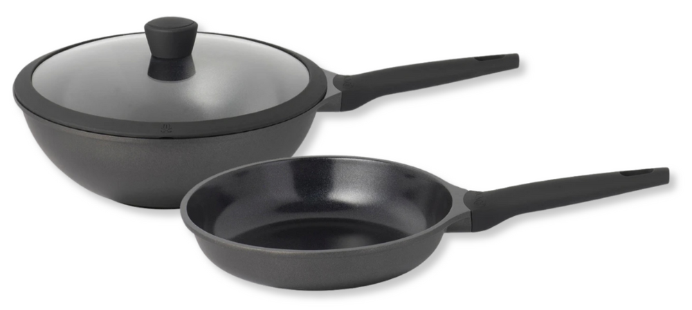 Sola Pannenset Ceramic Deluxe - Stegepande ø 28 cm og Sola Wokpande ø 30 cm - keramisk non-stick belægning