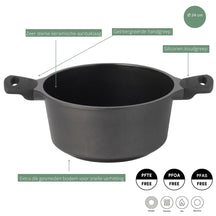 Sola Braadpan med deksel Ceramic Deluxe ø 24 cm - keramisk non-stick belægning